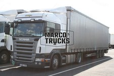 Truck Photo Scania R420 Tarpaulin Lithuania White TRELGO #d2un