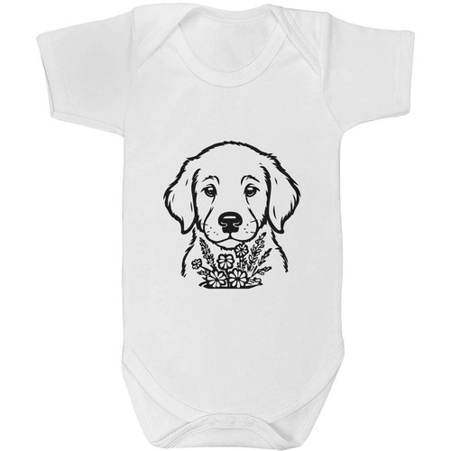 Golden retriever flowers - 'golden,