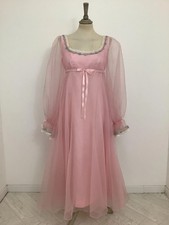 RARE vintage couture 1960s Jean Varon dress pink princess cocktail gown #V2 @PRE