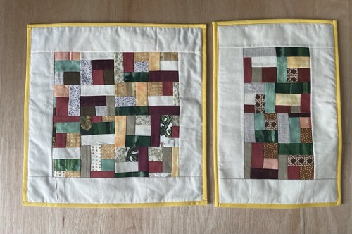 Handmade quilted fabric - quilted,