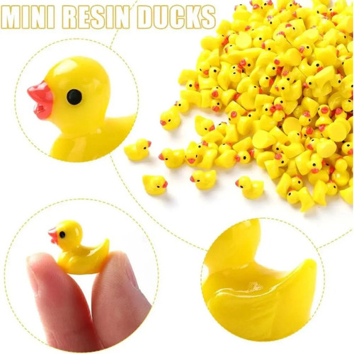 Mini resin ducks - resin, tiny