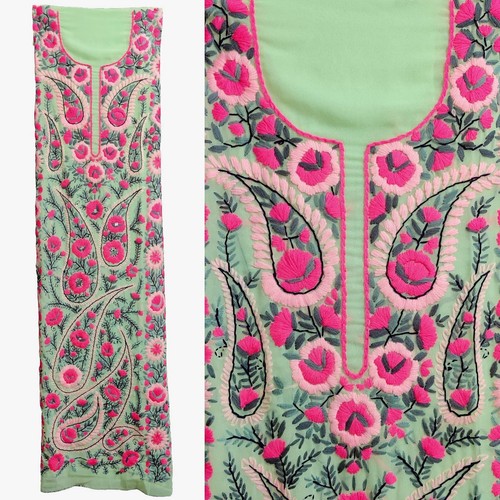 Green georgt hand embr - georgt, w