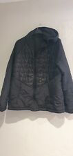 MEN'S MATALAN EASY QUILTED BLACK HOODED JACKET LIGHT COAT SIZE XXL X LARGE