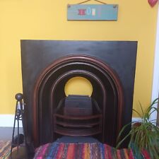Antique Style Large Metal Iron Fire Insert Fire Place Grate
