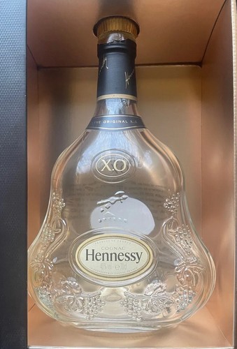 Hennessy empty bottle with - hennessy,