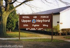 Raf upper heyford postcard - heyford,