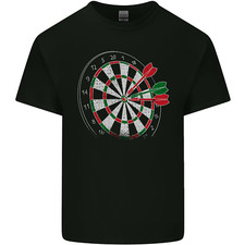 Distressed Dart Board Mens Light Cotton T-Shirt