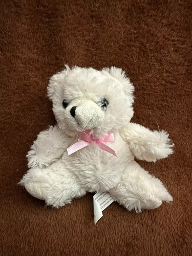 Small white bhs teddy bear - white,