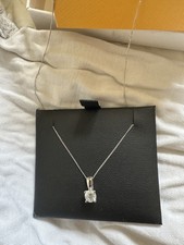 GOLDSMITHS9ct White Gold 0.50ct Brilliant Cut Pendant