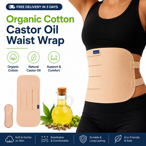 2pcs castor oil - pack, wrap
