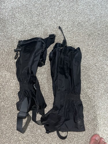 Black waterproof gaiters - black,