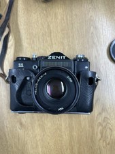 Vintage Zenith E 35mm reflex camera with lovely leather case