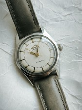 Vintage Recta Grand Prix Manual Wind Watch. Stainless Steel, Excellent Condition