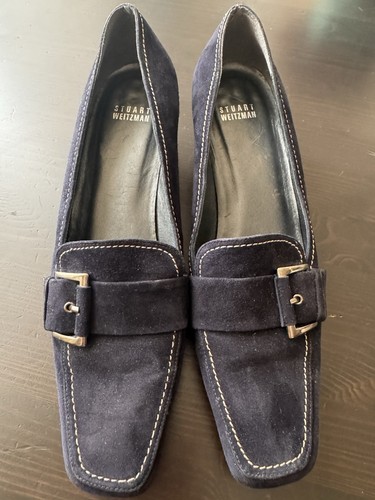Stuart weitzman navy - weitzman, suede