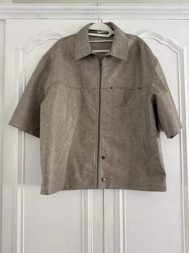 Zara man faux leather effect - leather,