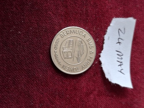 Bermuda bus and ferry token - and,
