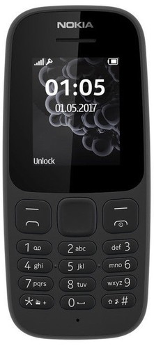 Nokia 105 black - nokia, (2017,
