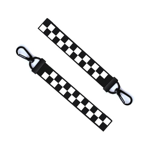 Chequered flag chain keyring - chequered,