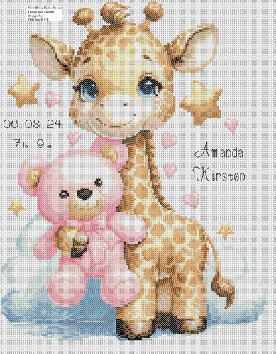 New baby teddy giraffe birth - new,
