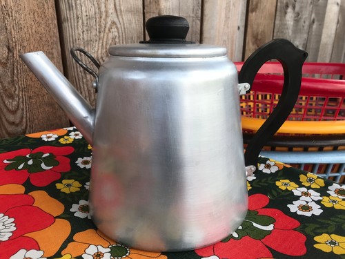 Vintage large aluminium double - aluminium,