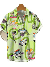 dexters laboratory holiday cartoon network  unofficial mens  shirt 44 chest