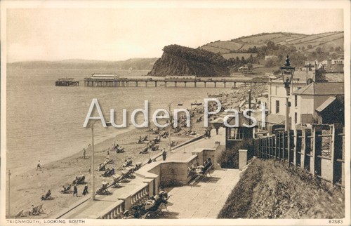 Teignmouth looking south beach - teignmouth,