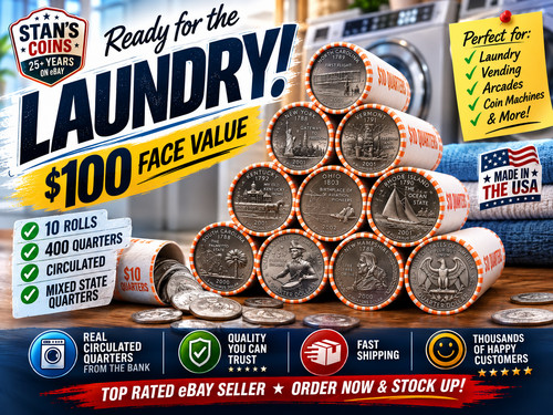 100 quarters for laundry - quarters,