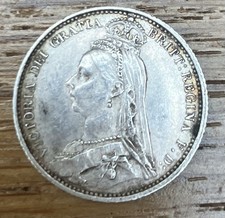 6 Pence 1887 Queen Victoria