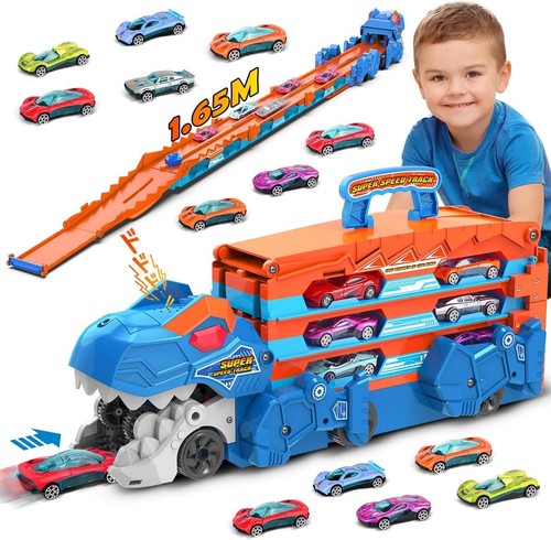 Dinosaur transport truck car - truck,