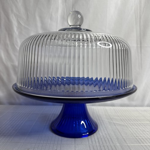 Cobalt blue glass - blue, stand