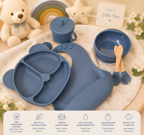 Baby silicone plate set - baby,
