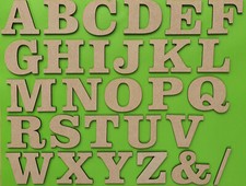 Wooden Craft Letters Bold