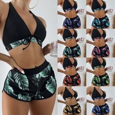 Women Padded Push Up Bikini Set Ladies High Waist Swimwear Swimsuit Bathing Suit