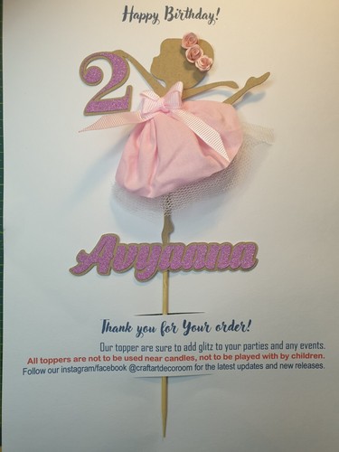Ballerina cake topper - cake,