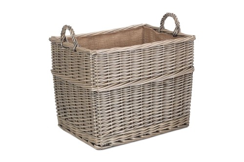 Large rectangular lined wicker - rectangular,
