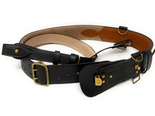 Sam Brown Belt Brown With Brass Fitting Quick Release Clip-on R254 QR