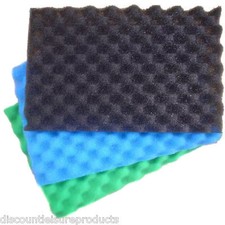 Garden Fish Pond Media Filter Foam Sponge Set 17" X 11" Pads Fine/Medium/Coarse