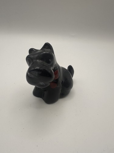Vintage old ceramic dog - old,