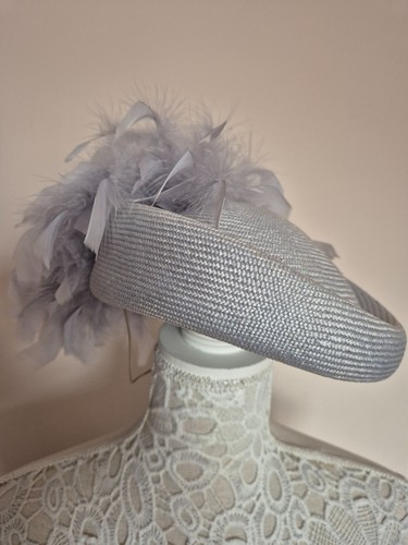 Vintage grey hat with - vintage,