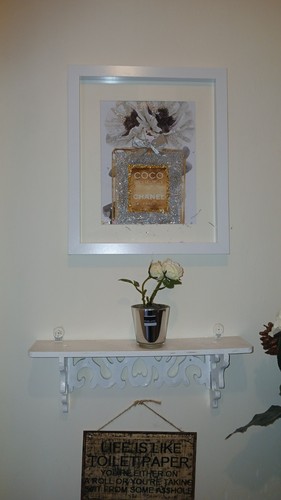 Vase framed crushed diamond - vase,