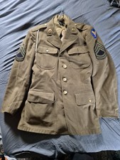 1942 WWII US ARMY Air Force Sergeant Officers Dress Green Uniform