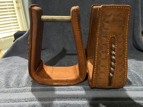 Leather tooled wrapped western - tooled,