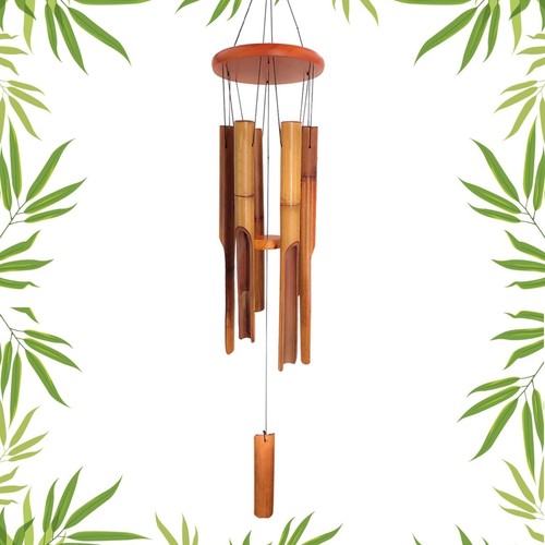 Bamboo wind chimes outdoor - chimes,