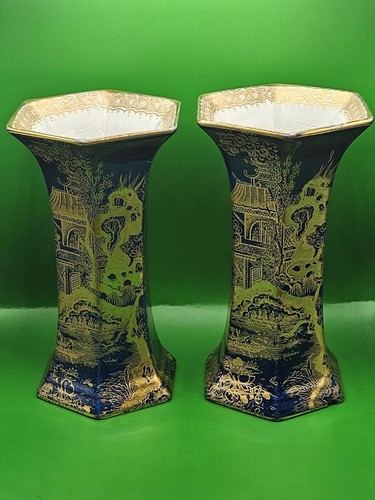 Pair antique wilton ware - wilton,