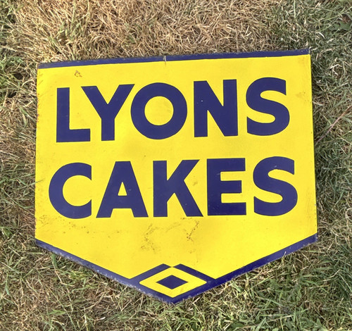 Lyons cakes yellow blue - &,