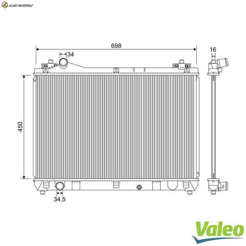 Radiator engine cooling - radiator, for