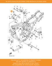 YAMAHA Grommet, 90480-13568