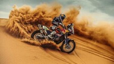 RED BULL KTM Bike Rally Dakar DIRT WALL ART COVERING 30x20 Inch Canvas Framed UK