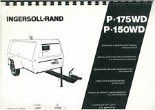 Ingersoll Rand Compressor P175WD & P150WD Operators Manual - P150 P175 WD