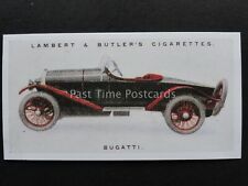 No.9 BUGATTI Motor Cars - 3rd Series REPRINT Lambert & Butler 1926
